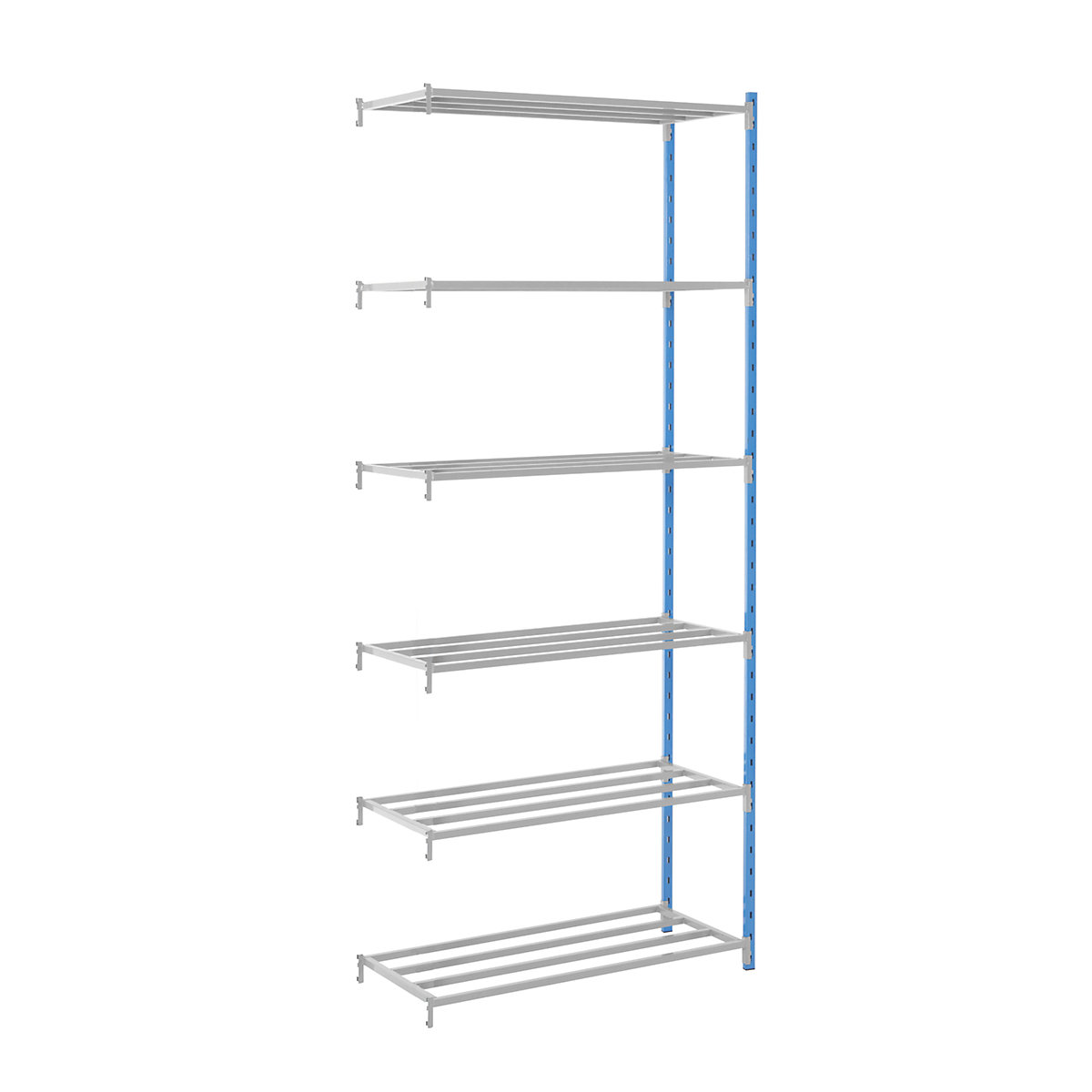 Sastavni regal, s cijevnim policama, VxŠxD 2496 x 1240 x 400 mm, dogradni regal-5