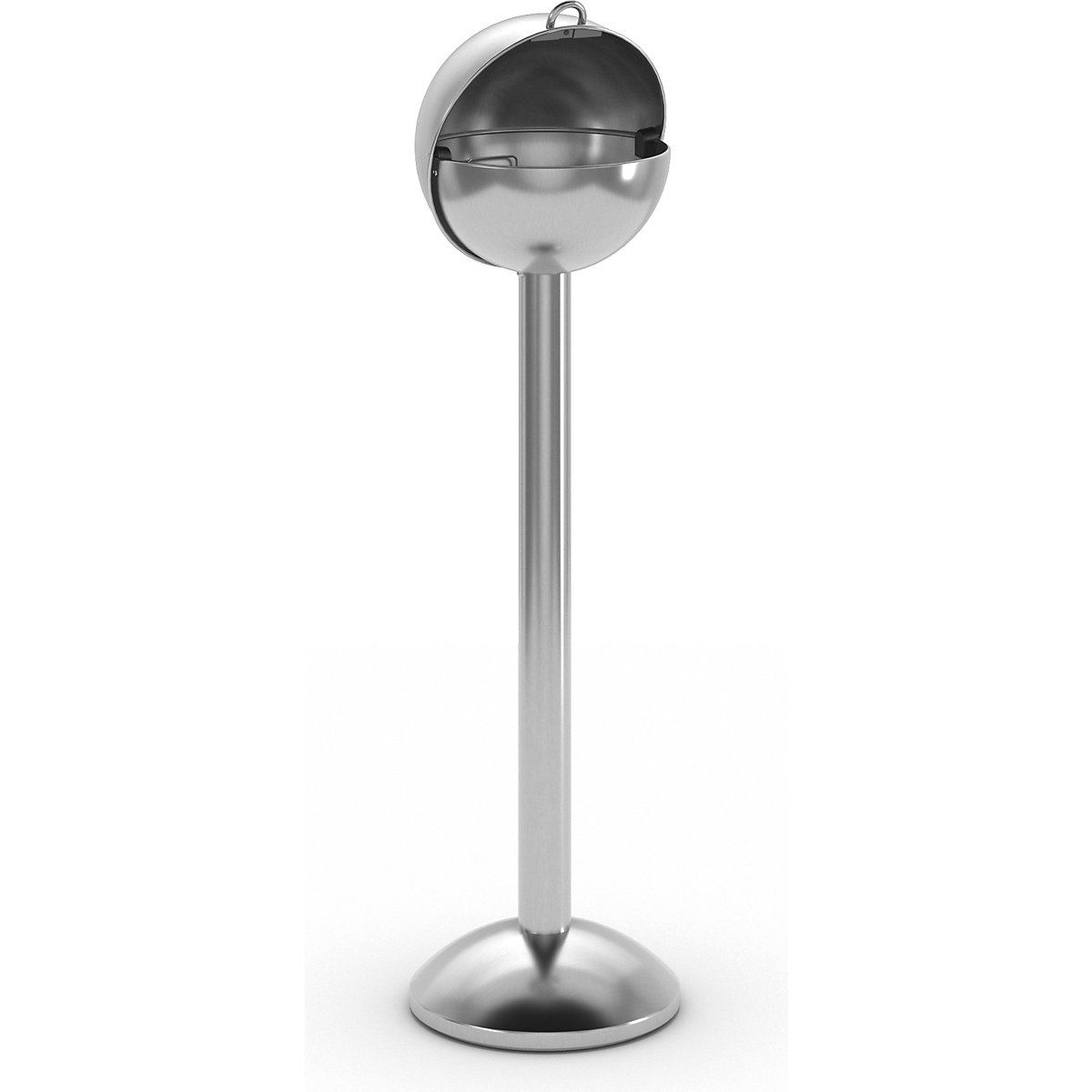 Cendrier-boule sur pied en inox – VAR (Illustration du produit 2)-1