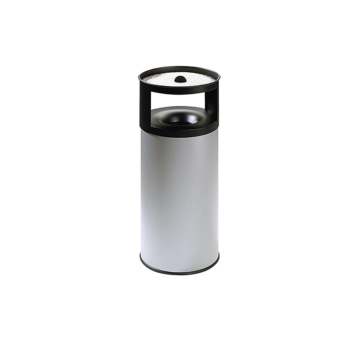 Combiné cendrier-poubelle ignifuge, capacité 75 l, h x Ø 900 x 380 mm, gris-4