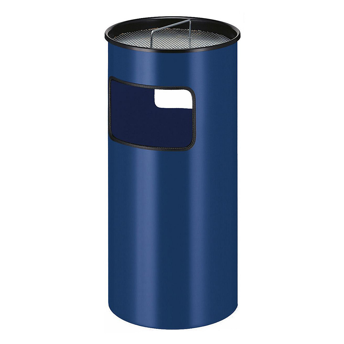 Combiné cendrier-poubelle, capacité 50 l, h x Ø 690 x 320 mm, bleu-3