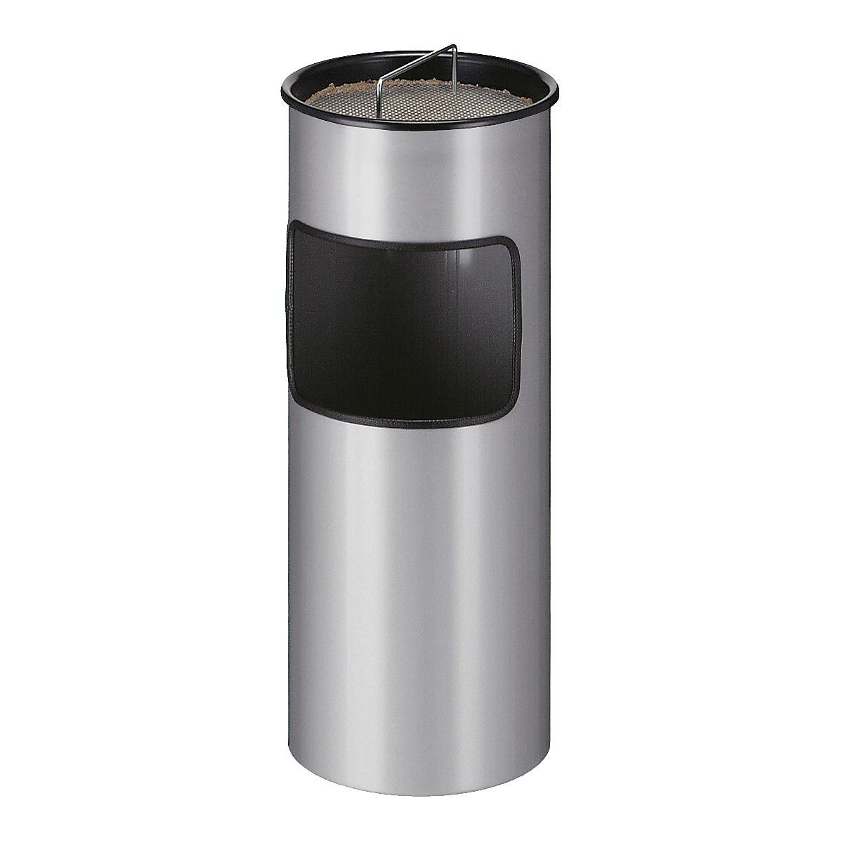 Combiné cendrier-poubelle, capacité 30 l, h x Ø 613 x 243 mm, gris-2