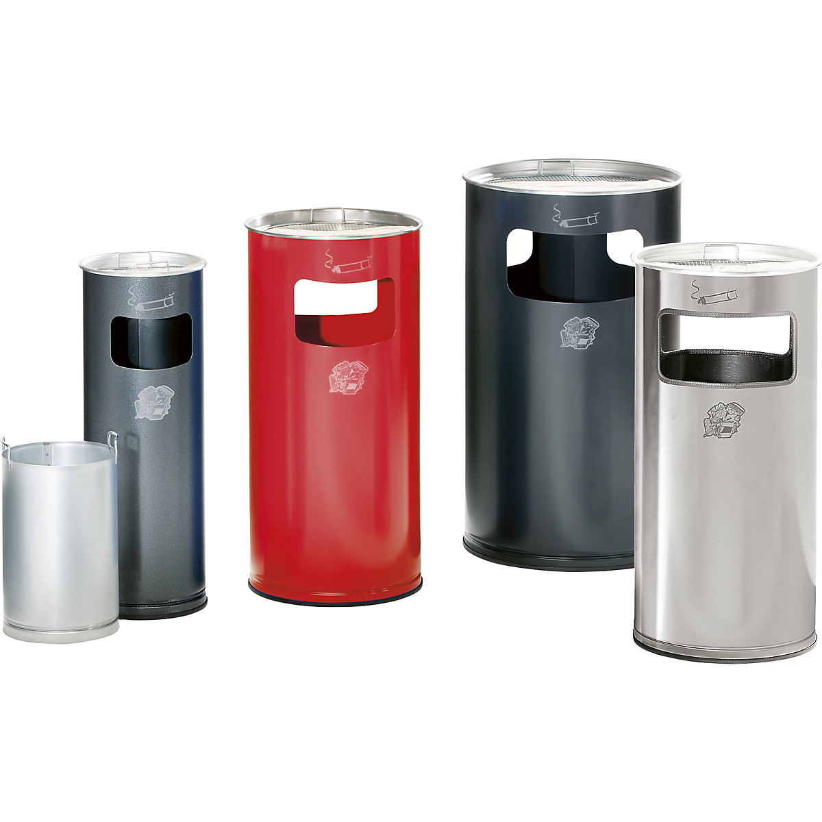 Combiné cendrier-poubelle – VAR (Illustration du produit 2)