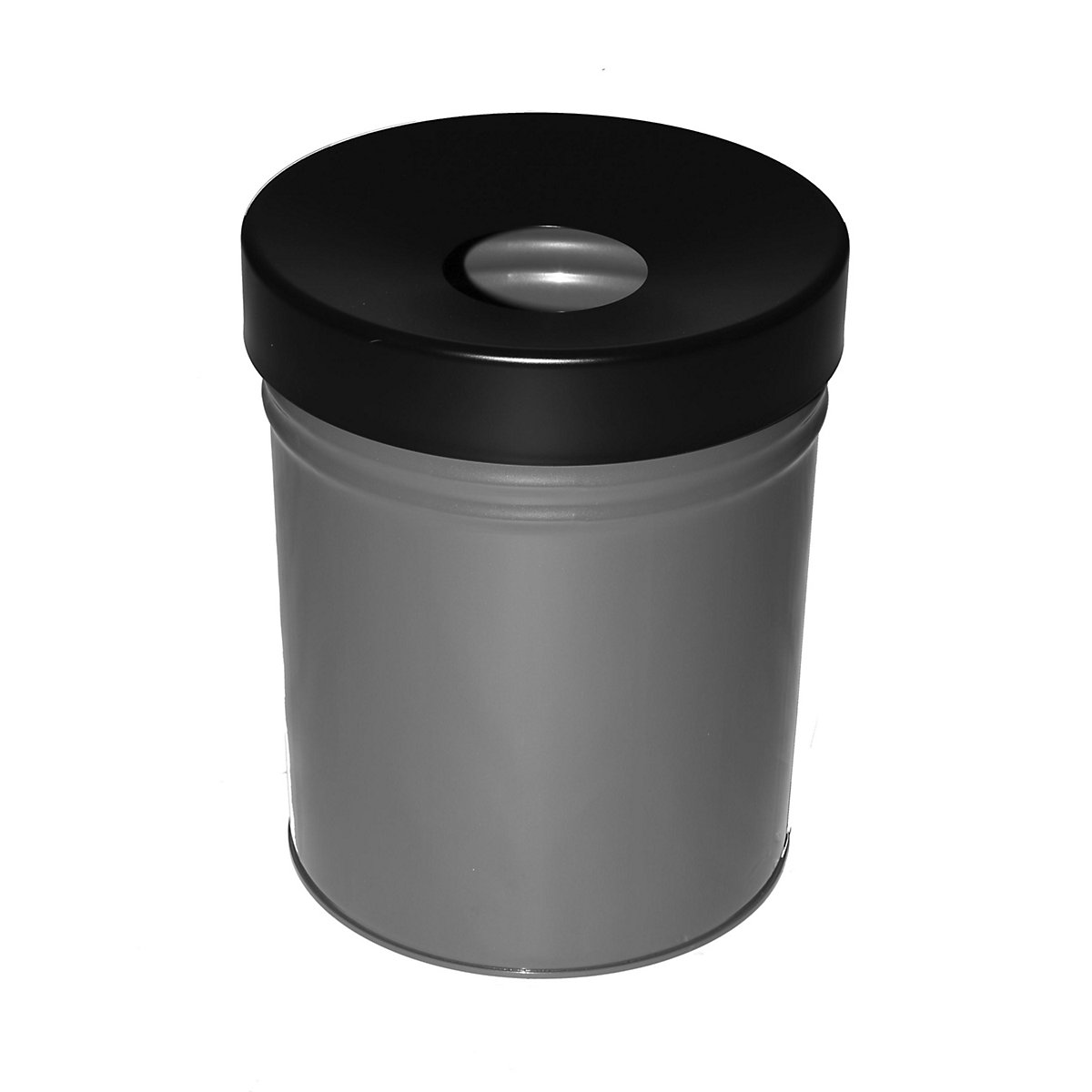 Poubelle auto-extinguible