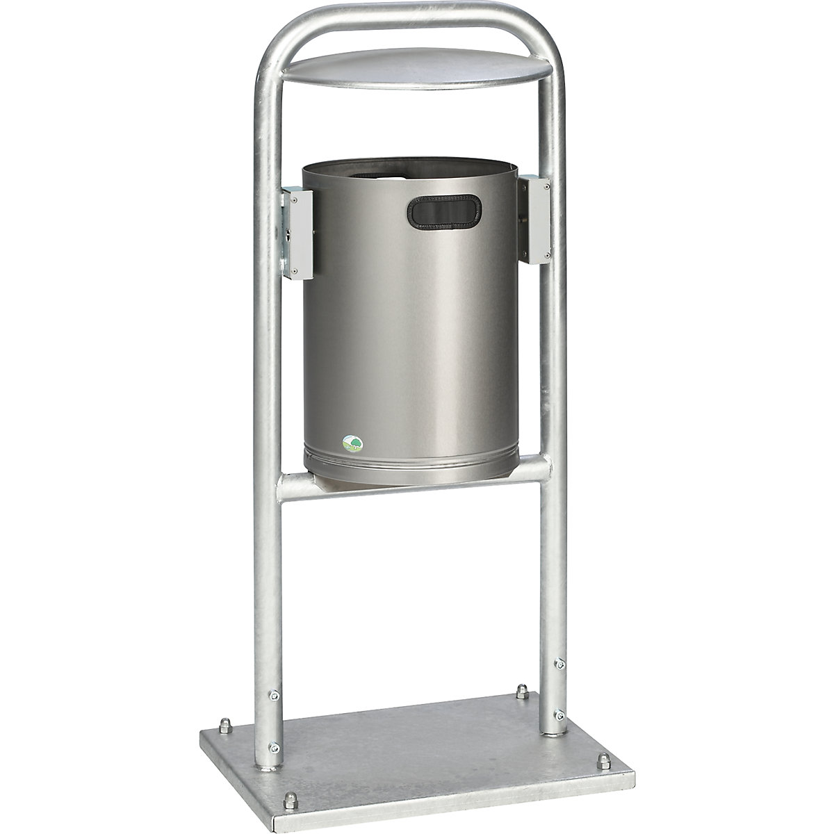 Collecteur de déchets d'extérieur, 30 l, en inox &ndash; VAR