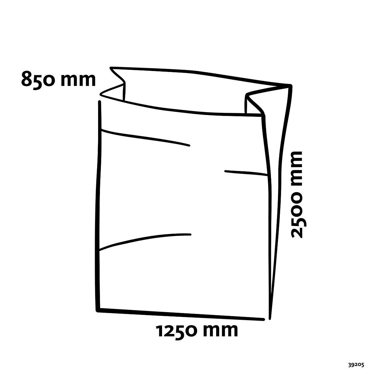 Sacs-poubelle grande capacité, PE basse densité (Illustration du produit 4)-3