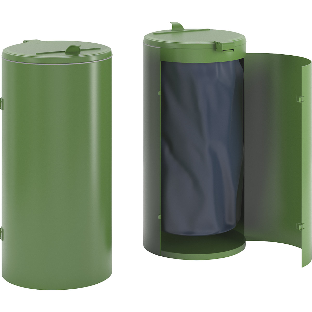 Collecteur de déchets en tôle d'acier &ndash; VAR