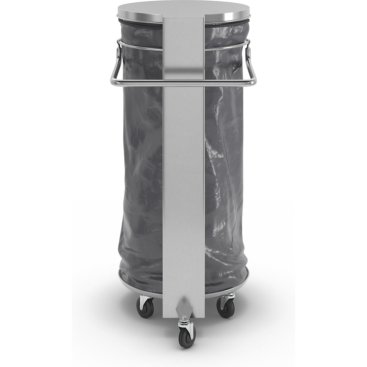 Support pour sac-poubelle à pédale, en inox – VAR (Illustration du produit 7)-6