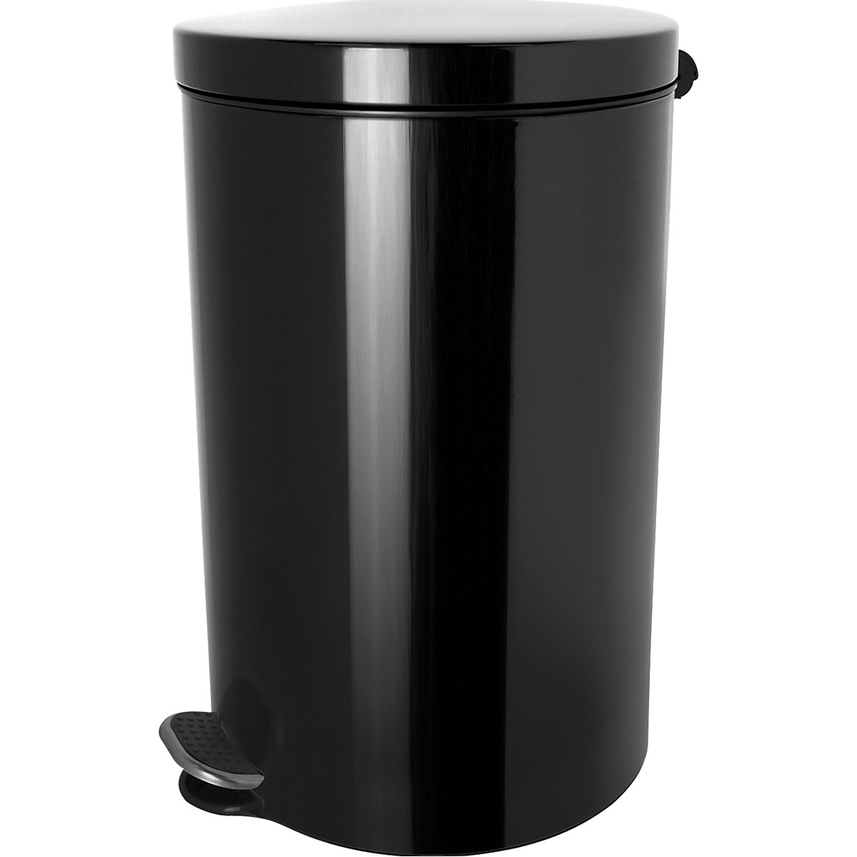 Nášľapný zberač odpadkov so striebornými iónmi – helit, objem 5 l, v x Ø 280 x 210 mm, čierna-2