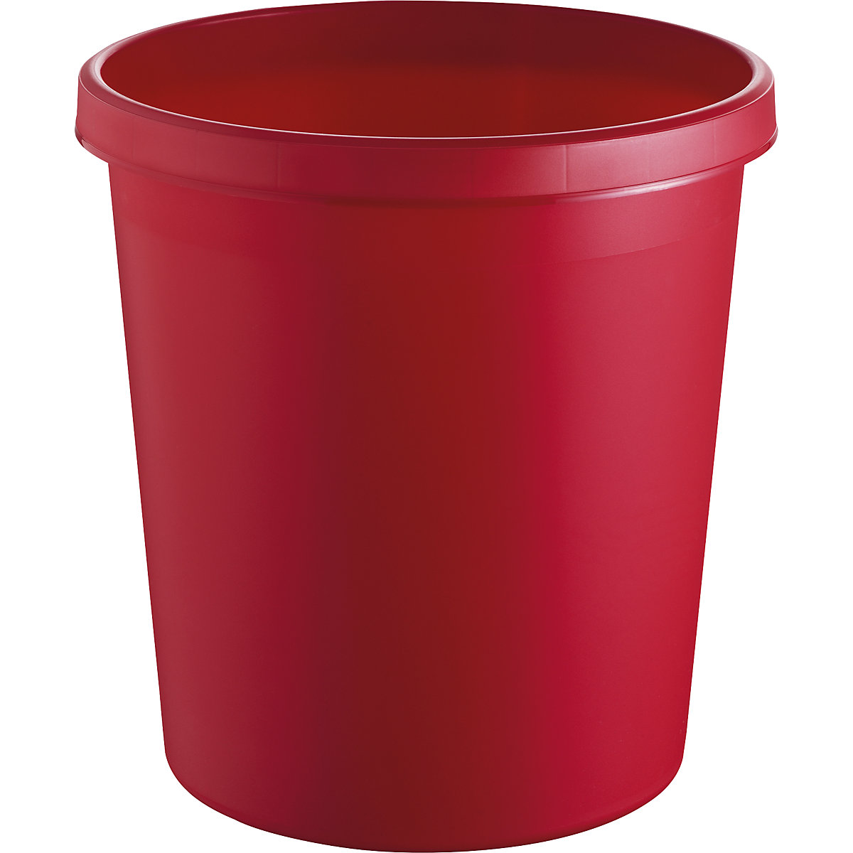 helit – Plastový koš na papír, objem 18 l, v x Ø 320 x 310 mm, červená, bal.j. 15 ks
