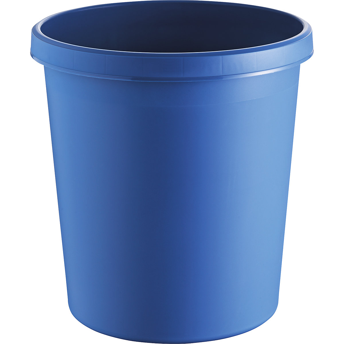 helit – Plastový koš na papír, objem 18 l, v x Ø 320 x 310 mm, modrá, bal.j. 15 ks