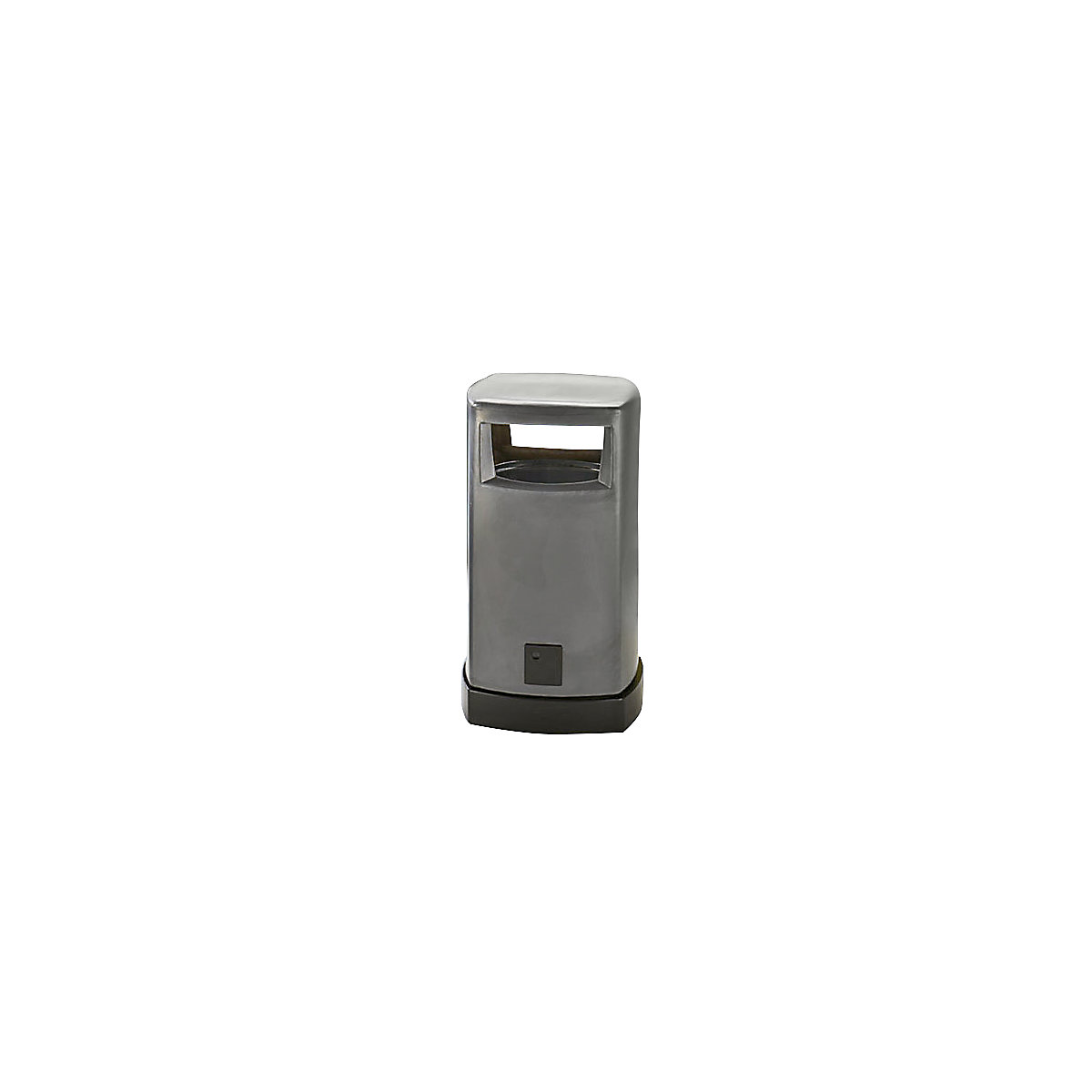 Sběrač odpadů z plastu pro venkovní použití, objem 80 l, š x v x h 530 x 950 x 530 mm, šedá
