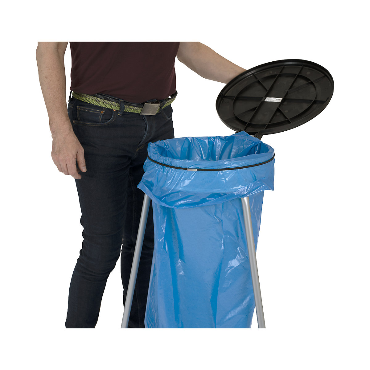 Pytle na odpad, 100% PCR LDPE, 120 l – eurokraft basic (Obrázek výrobku 23)-22