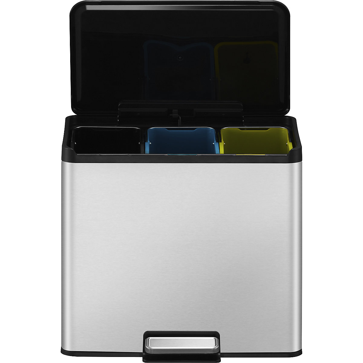 Nášlapný odpadkový koš Recycler, ocel – EKO (Obrázek výrobku 2)-1