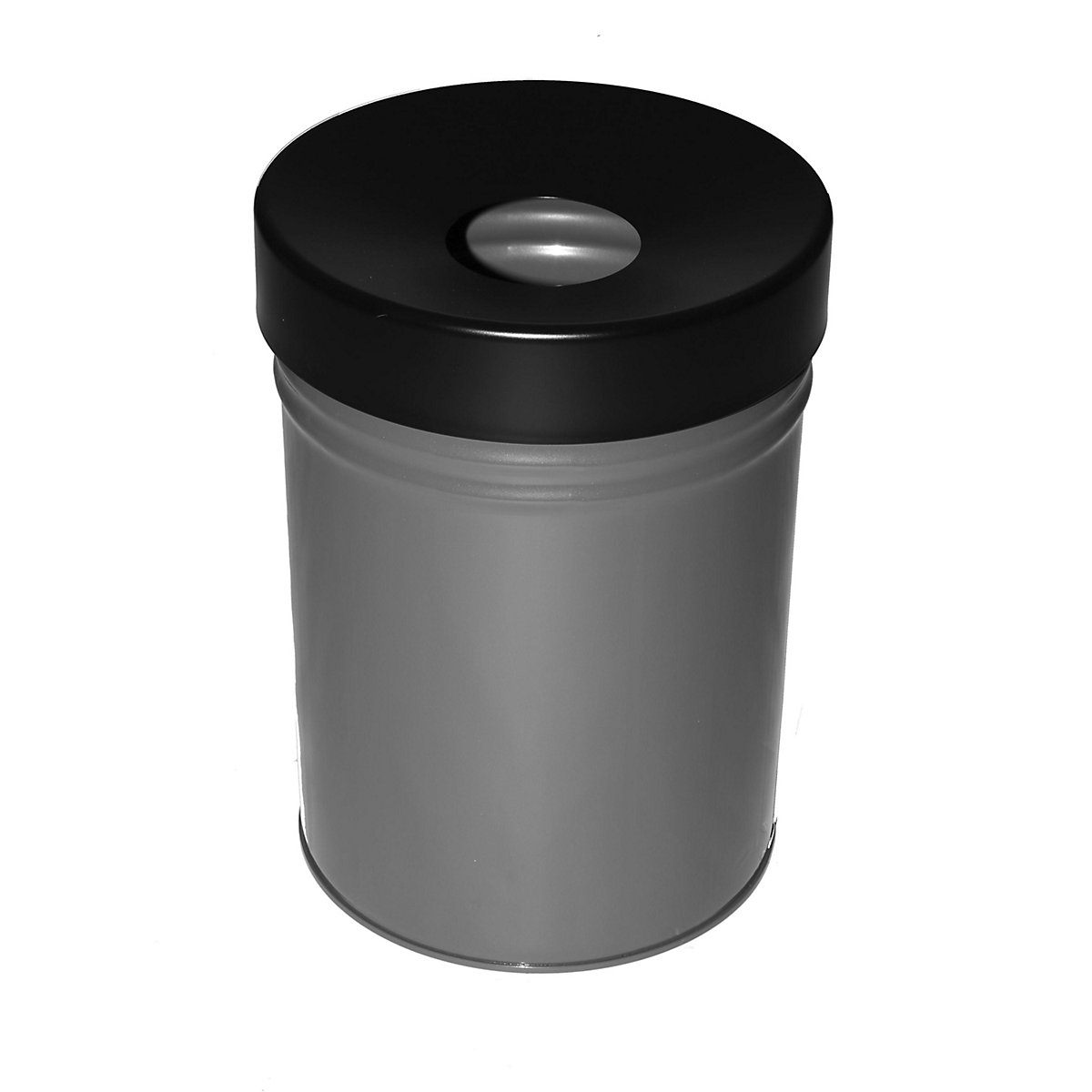 Pojemnik na odpady, samogaszący, poj. 24 l, wys. x Ø 370 x 295 mm, grafitowy-1
