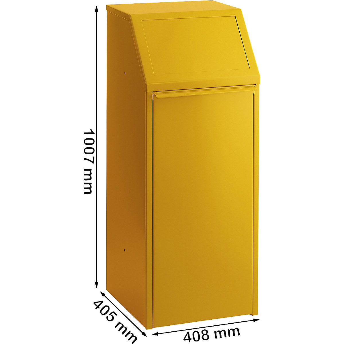 Pojemnik na surowce wtórne, blacha stalowa (Zdjęcie produktu 2)-1