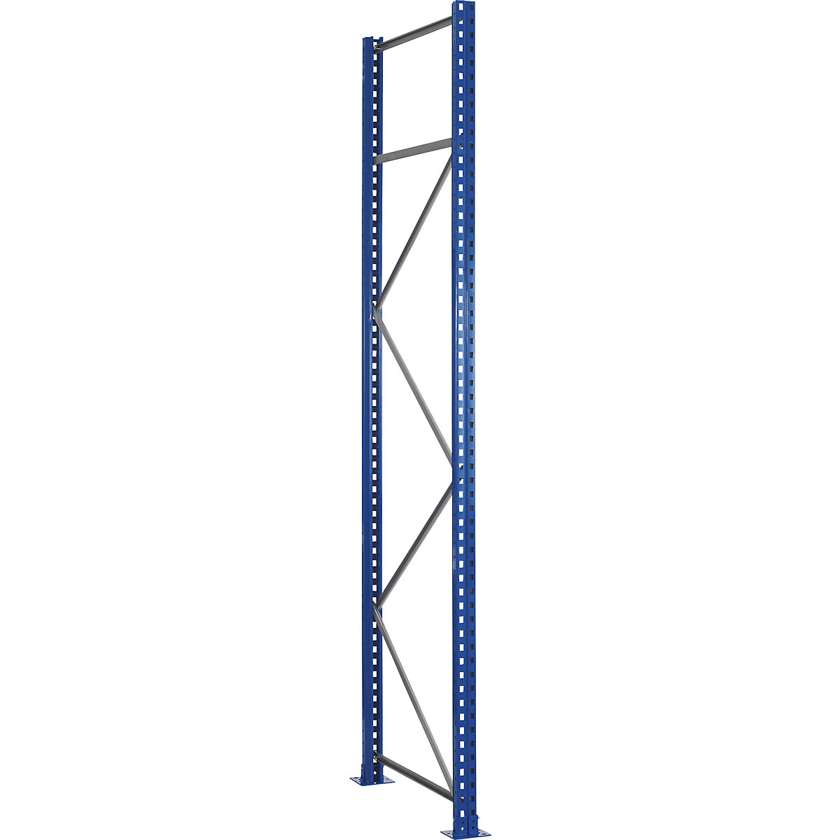 Rama stojakowa regału paletowego – SCHULTE, stal, wys. 3500 mm, szer. x głęb. ramy wsporczej 76 x 1100 mm-2