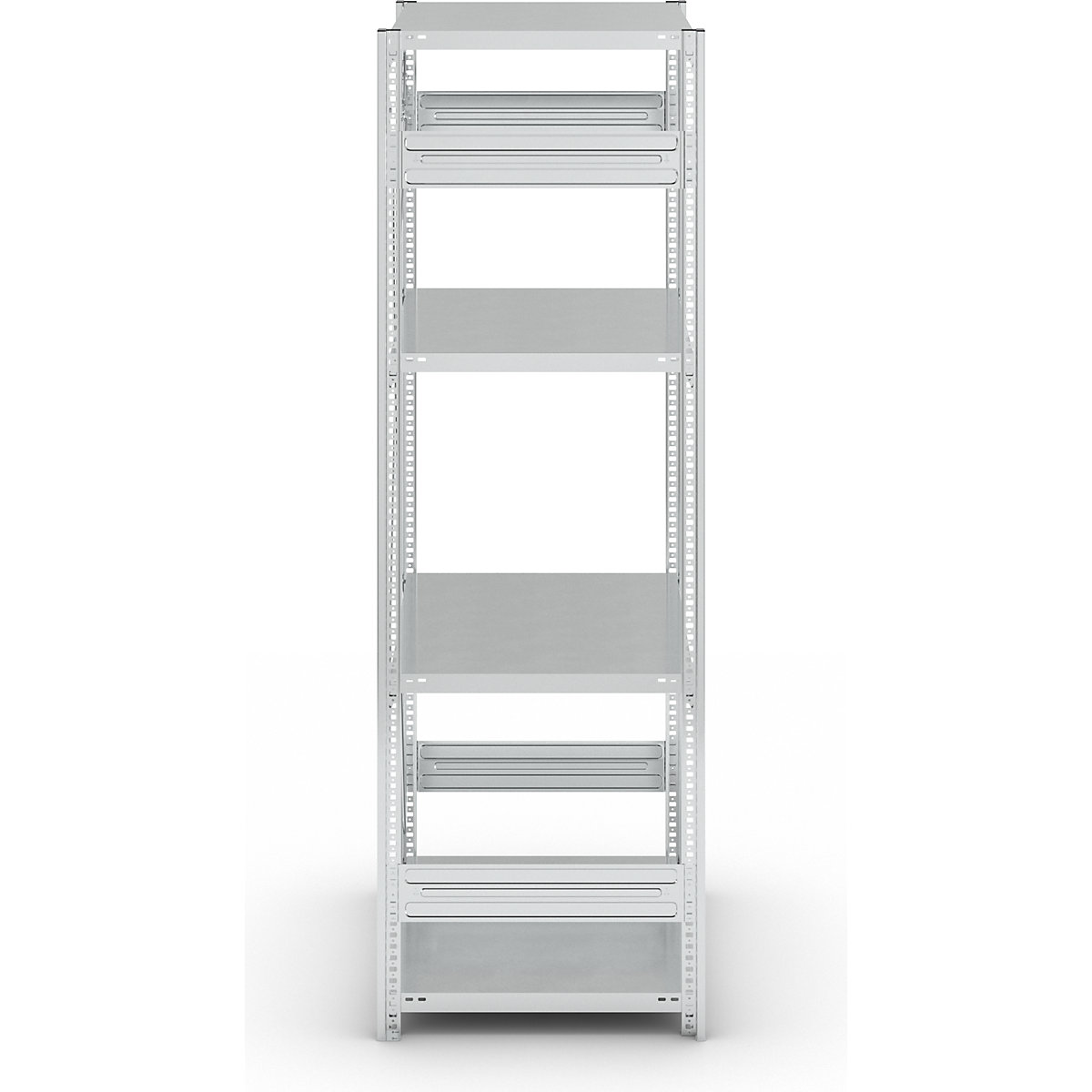 Regał wtykowy z półkami, ocynkowany – eurokraft pro (Zdjęcie produktu 4)-3
