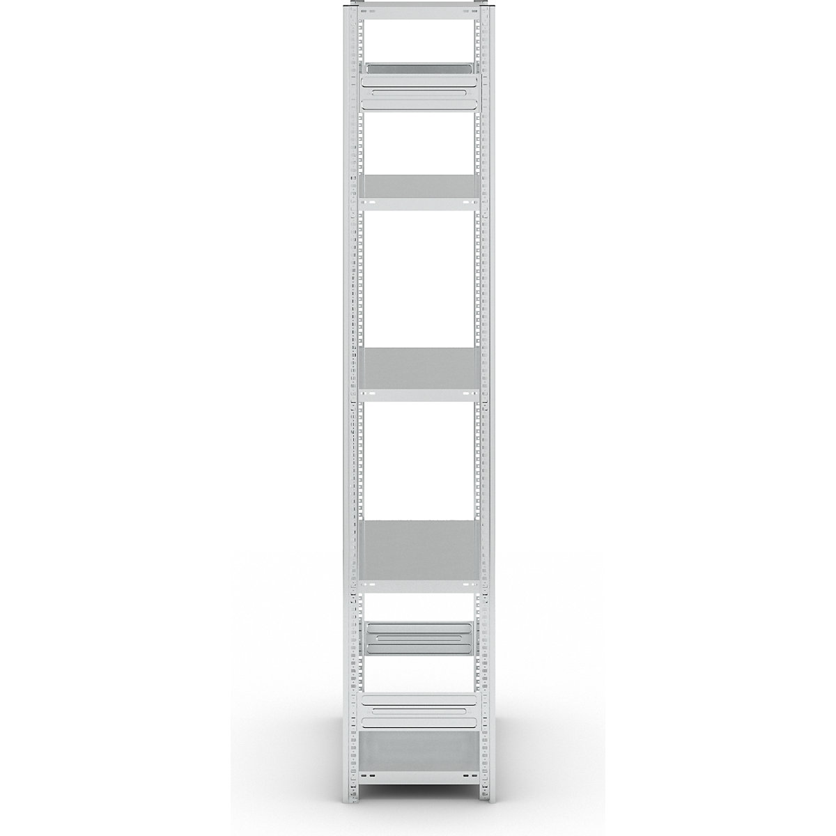 Regał wtykowy z półkami, ocynkowany – eurokraft pro (Zdjęcie produktu 4)-3