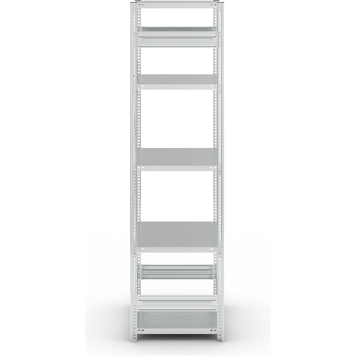 Regał wtykowy z półkami, ocynkowany – eurokraft pro (Zdjęcie produktu 4)-3