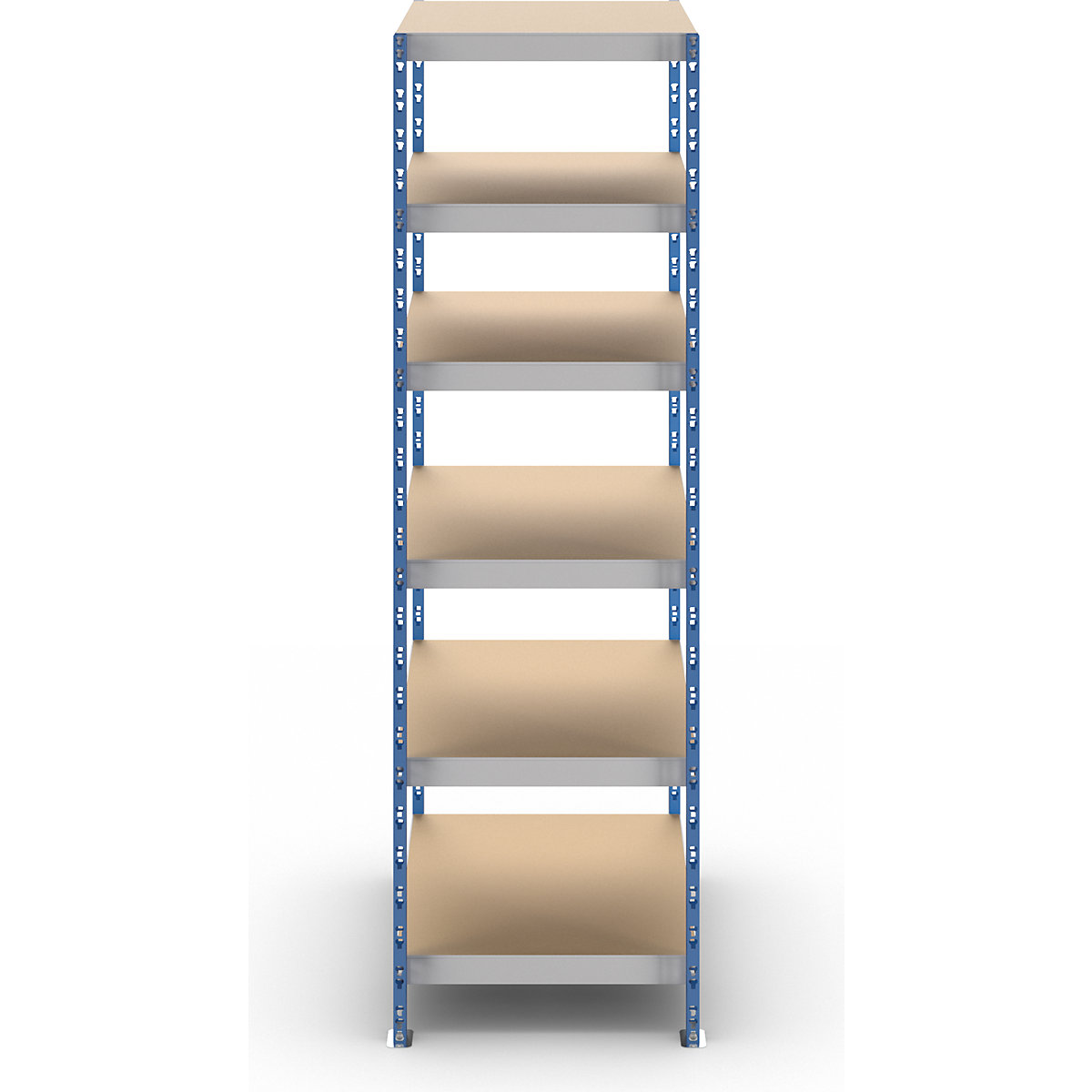 Uniwersalny regał wtykowy, stabilny – eurokraft basic (Zdjęcie produktu 4)-3