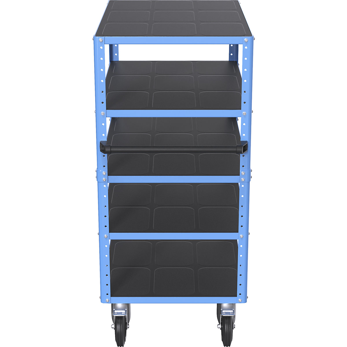 CustomLine polcos kocsi, 4 oldalról nyitott – eurokraft pro (Termék képe 8)-7