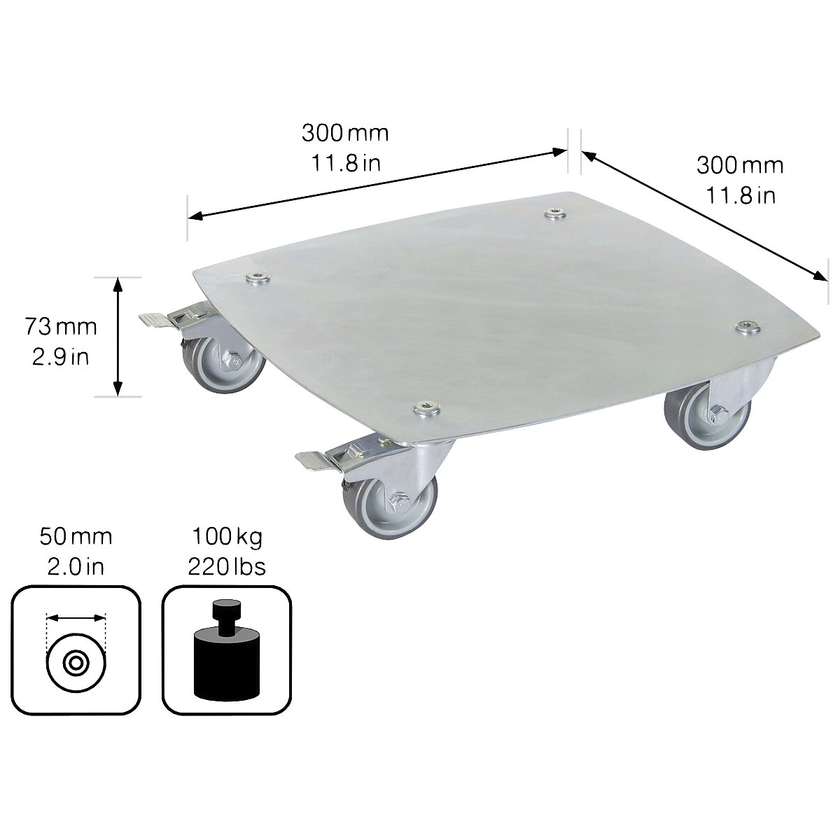 Gurulós virágtartó – Wagner (Termék képe 6)-5