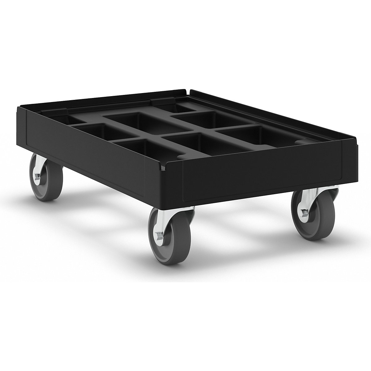 Szállítógörgő, fekete – eurokraft basic (Termék képe 3)-2