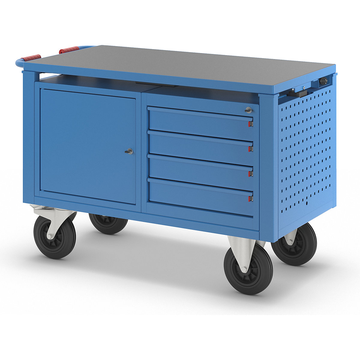 Elektromosan állítható magasságú szerelőkocsi – eurokraft pro (Termék képe 10)-9