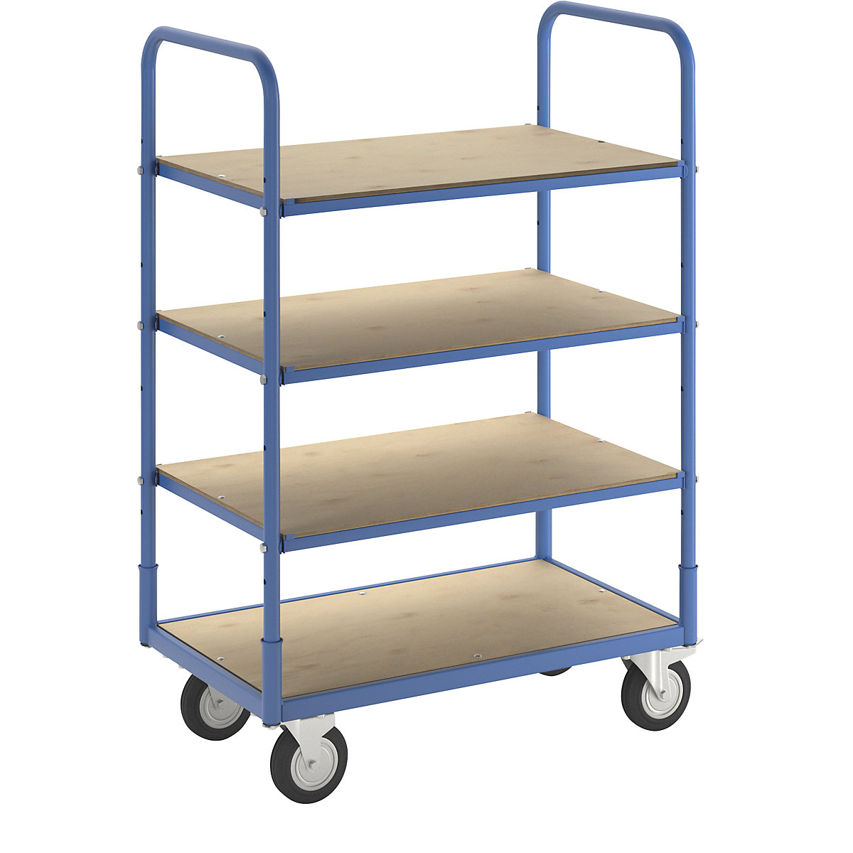 Flex polcos kocsi – eurokraft basic, teherbírás 300 kg, 4 polc-1