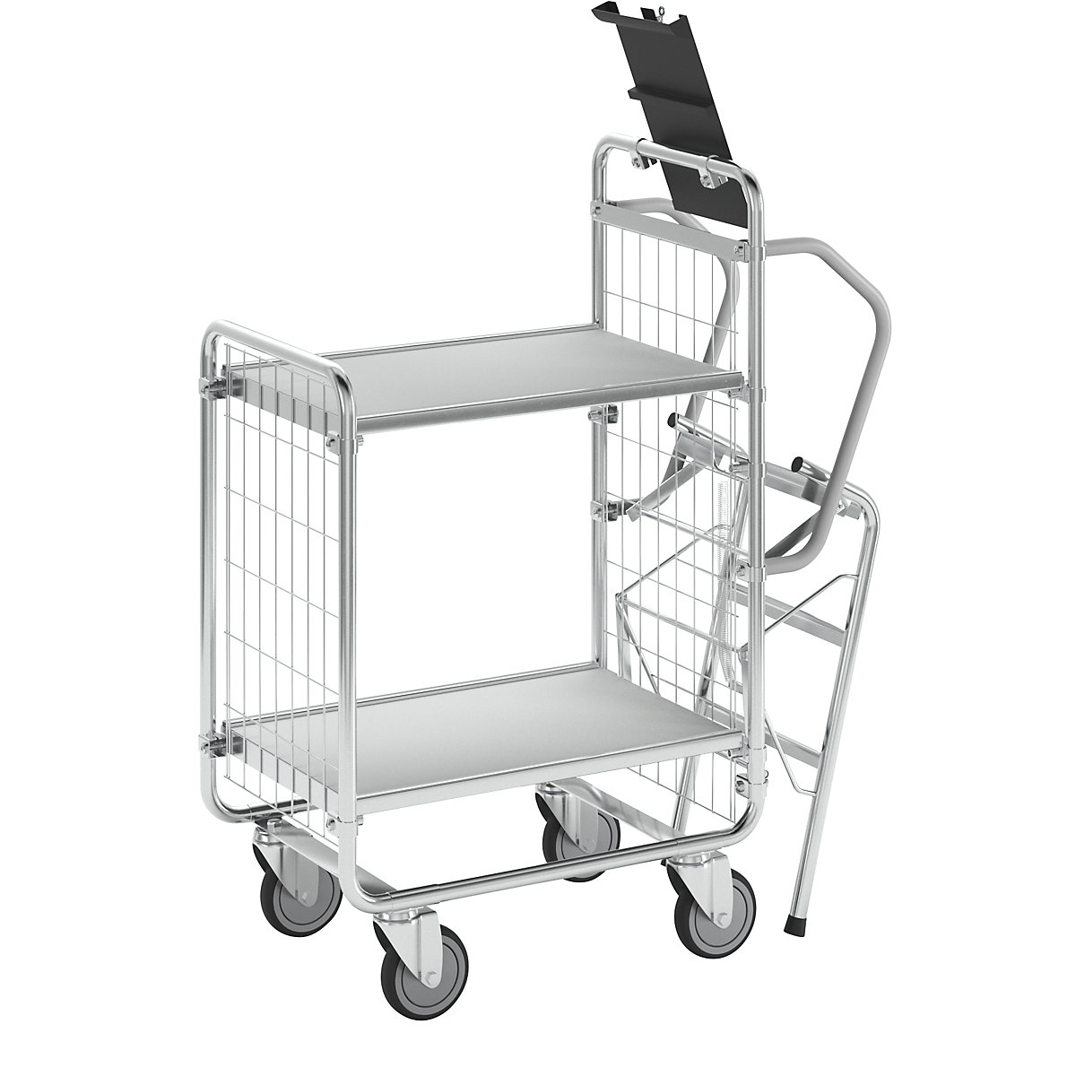 SERIE 100 létrás kocsi – HelgeNyberg, 2 szint, h x szé x ma 890 x 460 x 1120 mm-3