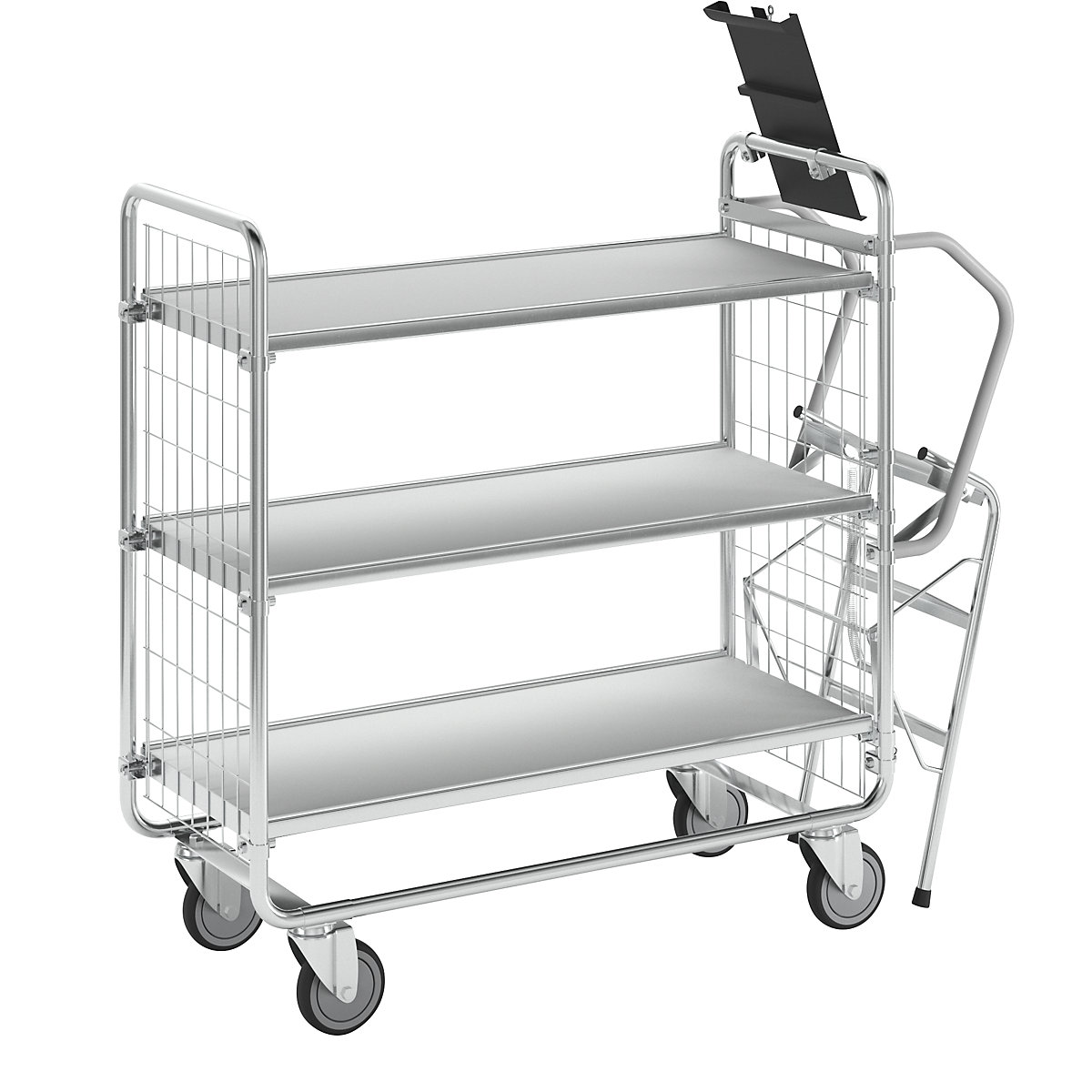 SERIE 100 létrás kocsi – HelgeNyberg, 3 szint, h x szé x ma 1270 x 460 x 1120 mm-1