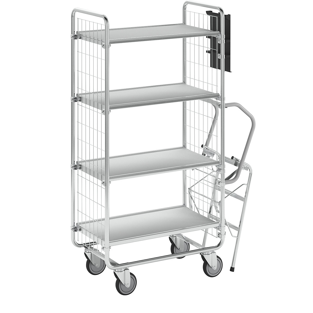 SERIE 100 létrás kocsi – HelgeNyberg, 4 szint, h x szé x ma 1020 x 460 x 1585 mm-3