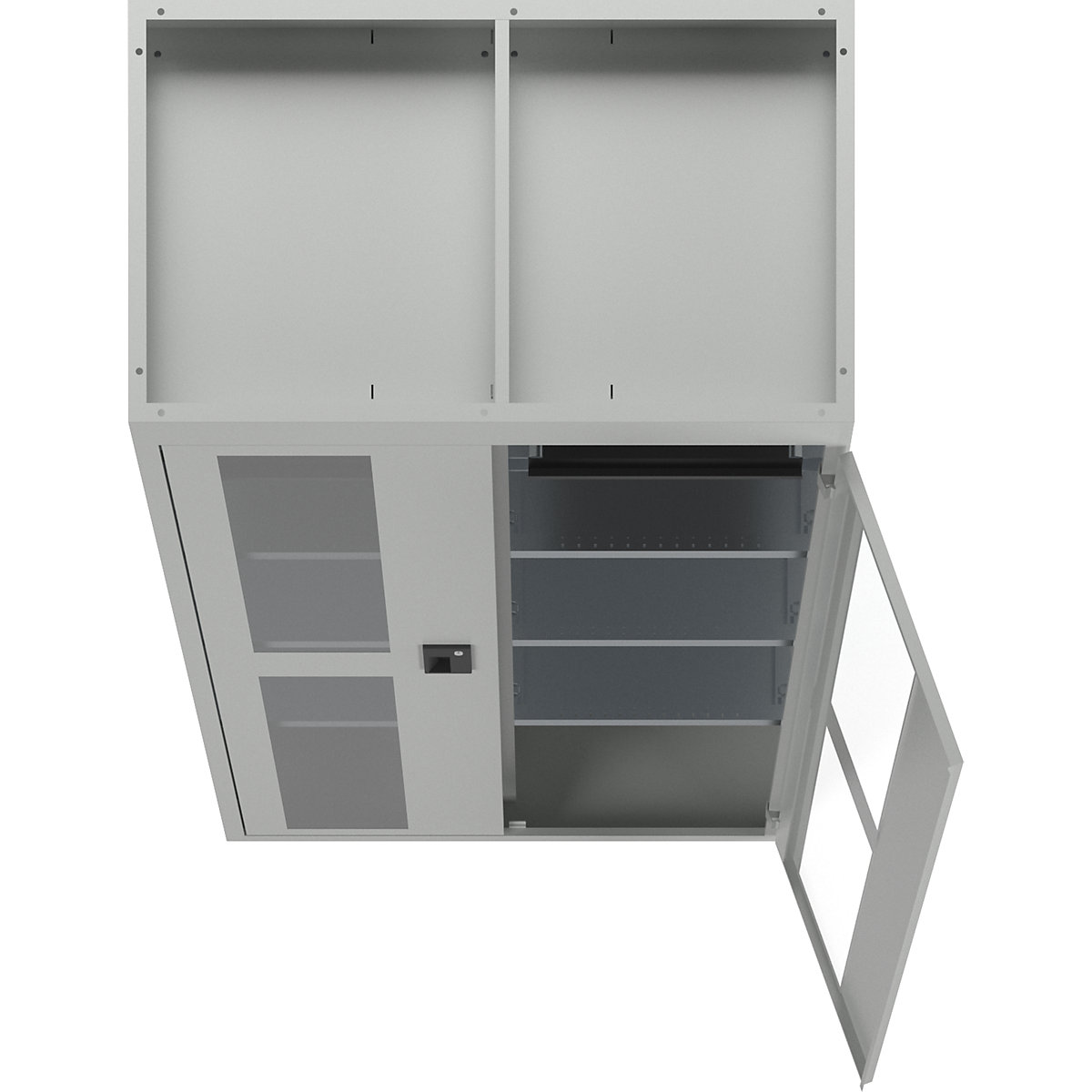 Szafa z okienkami, wys. x szer. x głęb. 1950 x 1000 x 580 mm – LISTA (Zdjęcie produktu 6)-5
