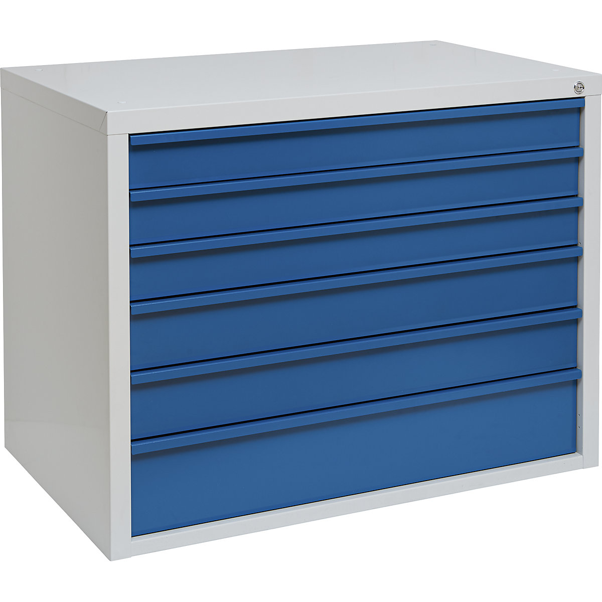 Szafa z szufladami, 6 szuflad, szer. 1050 mm, front niebieski-4