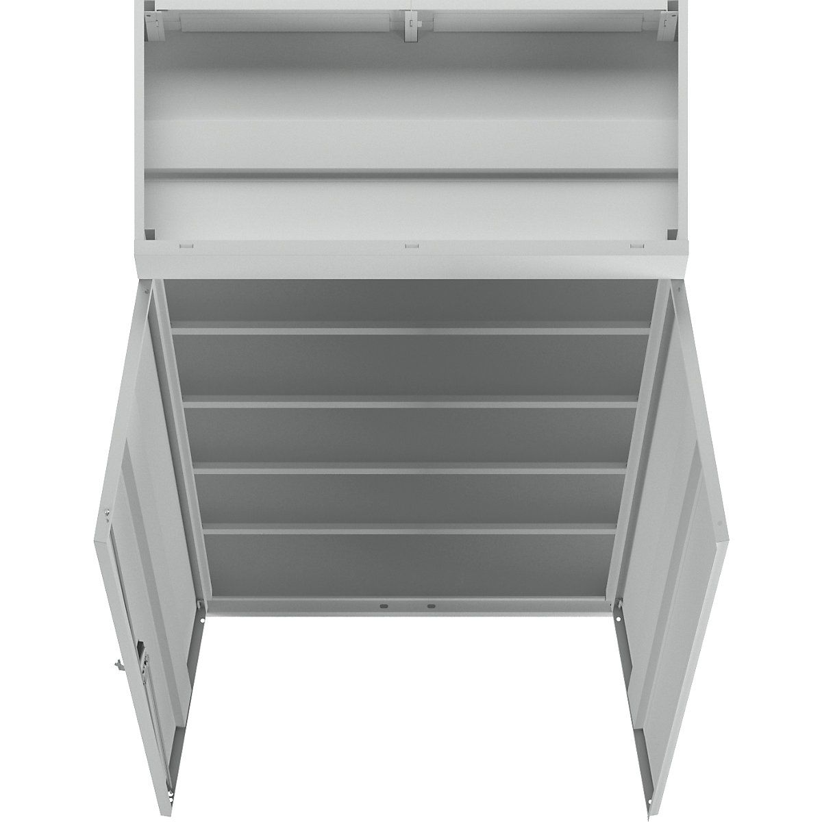 Univerzális szárnyasajtós szekrény – eurokraft basic (Termék képe 2)-1