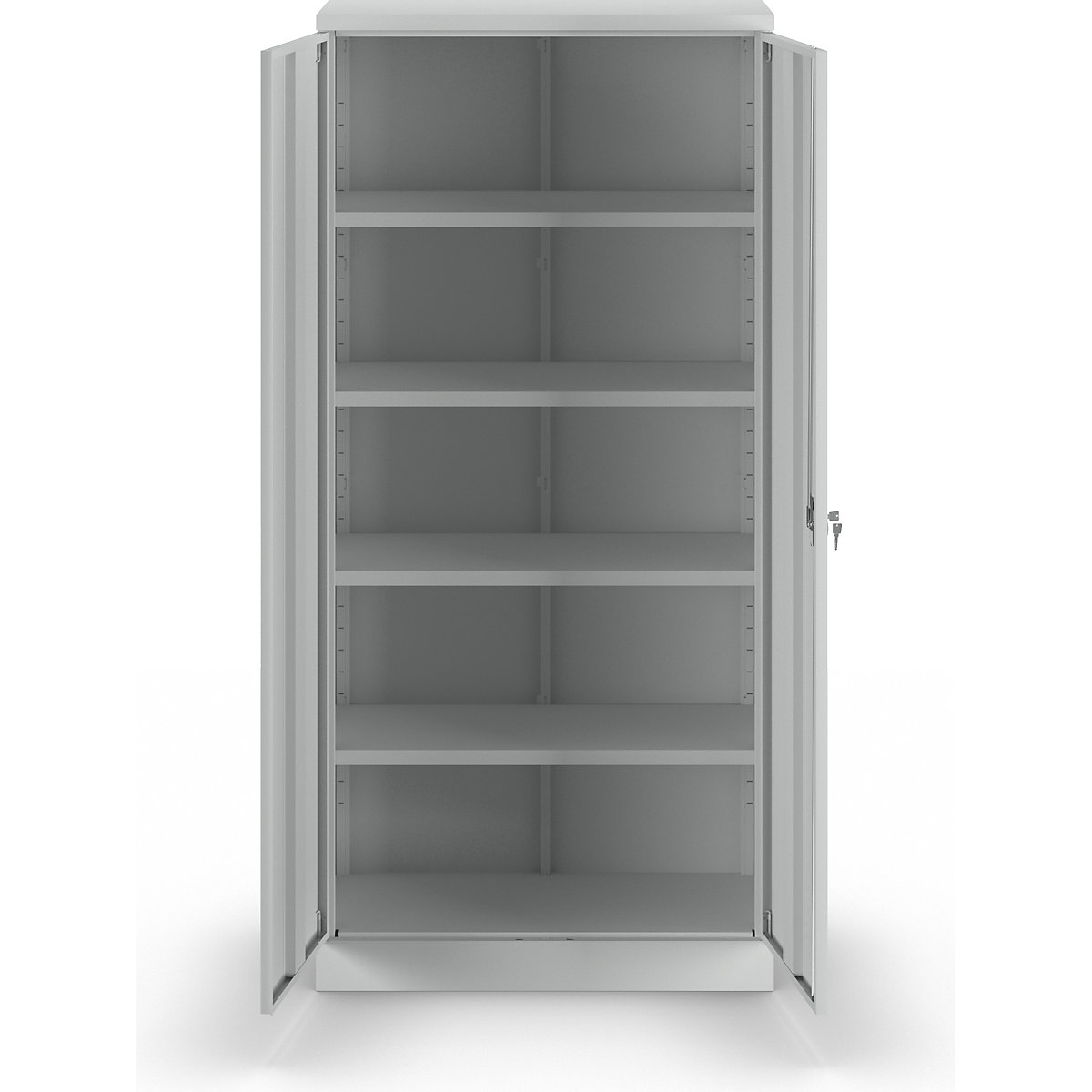 Univerzális szekrény szárnyas ajtókkal és 4 polccal – eurokraft basic (Termék képe 6)-5