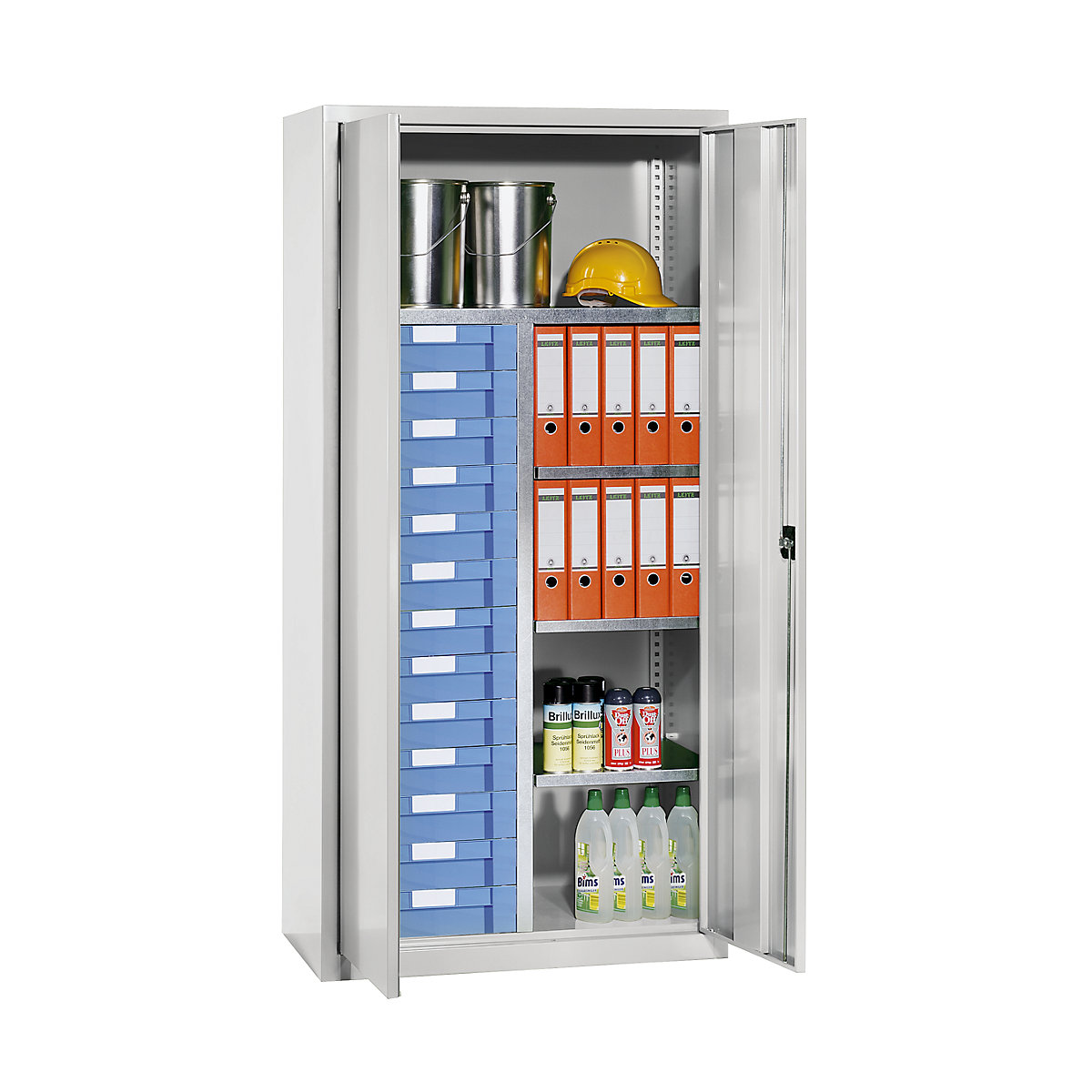 Anyagtároló és fiókos szekrény – eurokraft pro (Termék képe 8)-7