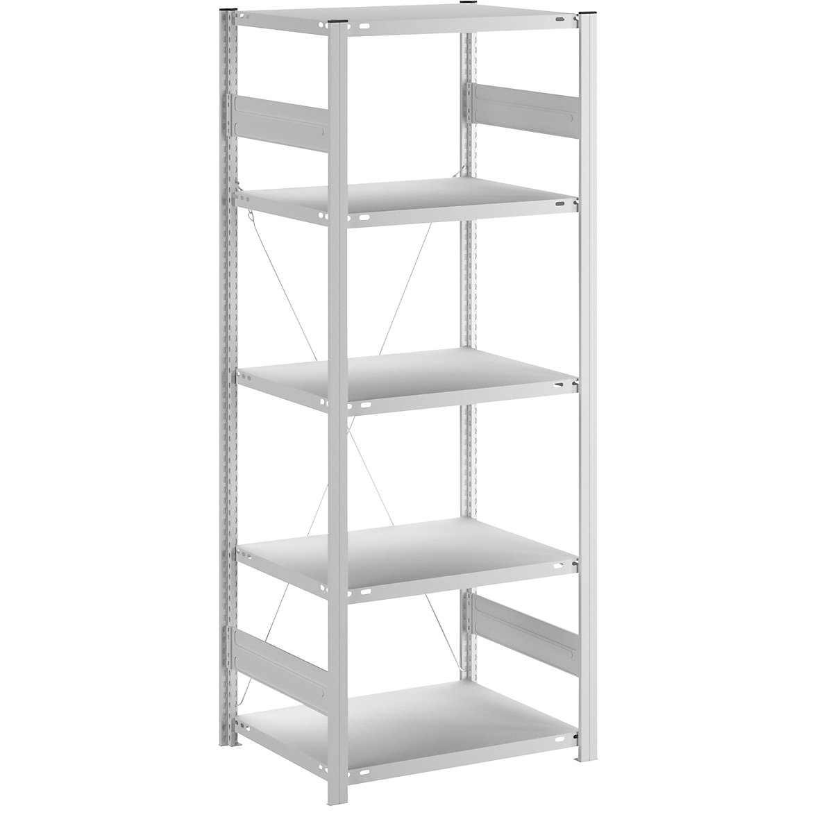 Összedugaszolós állvány, közepes súlyú kivitel – eurokraft pro, egyoldalas, ma x szé x mé 2000 x 750 x 600 mm, szürke, alapállvány-31