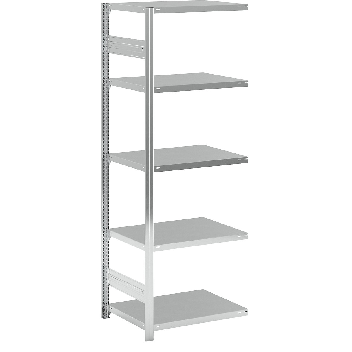 Összedugaszolós állvány, közepes súlyú kivitel – eurokraft pro, egyoldalas, ma x szé x mé 2000 x 750 x 600 mm, horganyzott, bővítőállvány-128