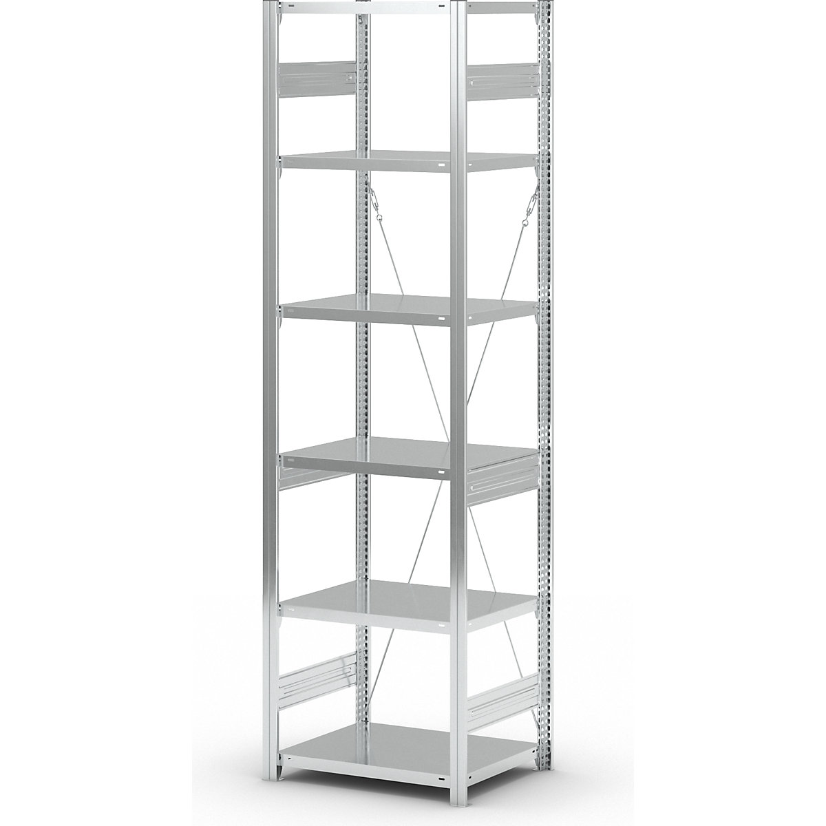 Összedugaszolós állvány, közepes súlyú kivitel – eurokraft pro (Termék képe 211)-210