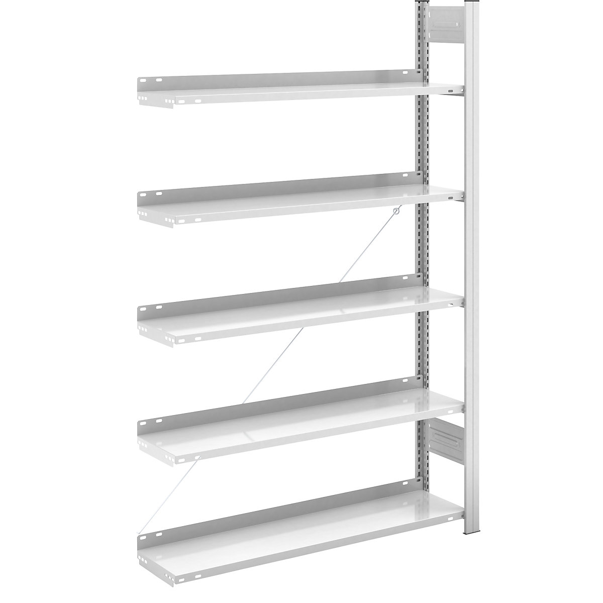 Összedugaszolós irattartó állvány, RAL 7035 – hofe, állványmagasság 1750mm, egyoldalas, bővítőállvány, szé x mé 1000 x 300 mm-33