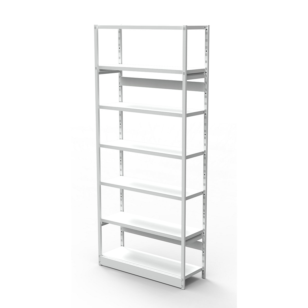 Irodai, összedugaszolós állvány, hátfal nélkül, állványmagasság 2250 mm, alapállvány, szélesség x mélység 760 x 300 mm-1