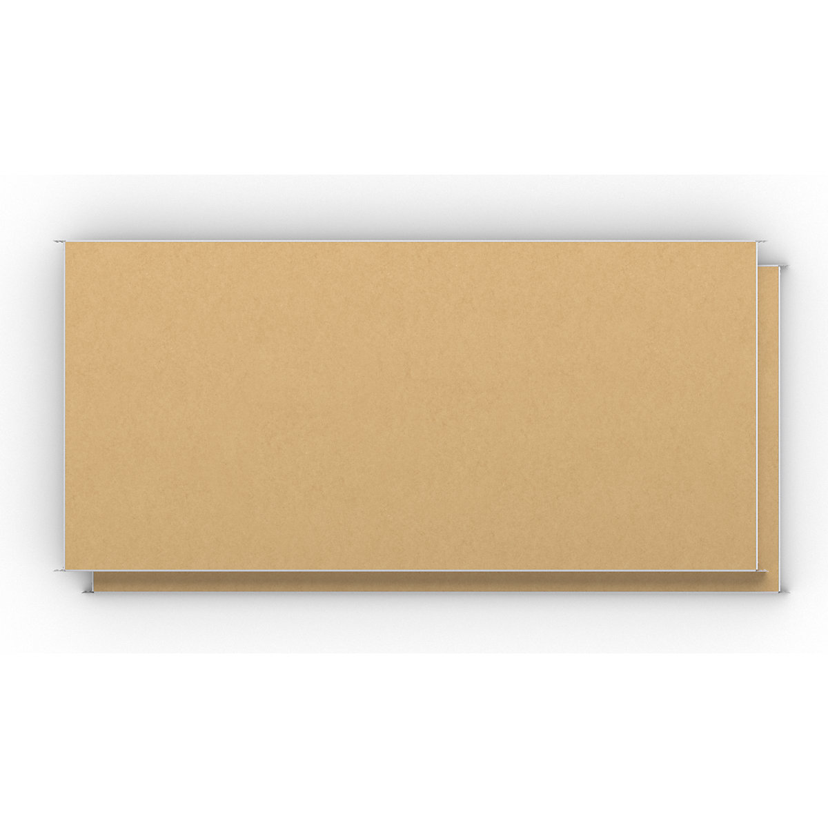 Forgácslap polc, cs. e. 2 db – eurokraft basic (Termék képe 4)-3