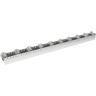 Listón de rodillos con rodillos de pestaña