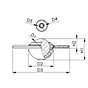 Ø de la bola de soporte 15 mm, carga útil 10 kg