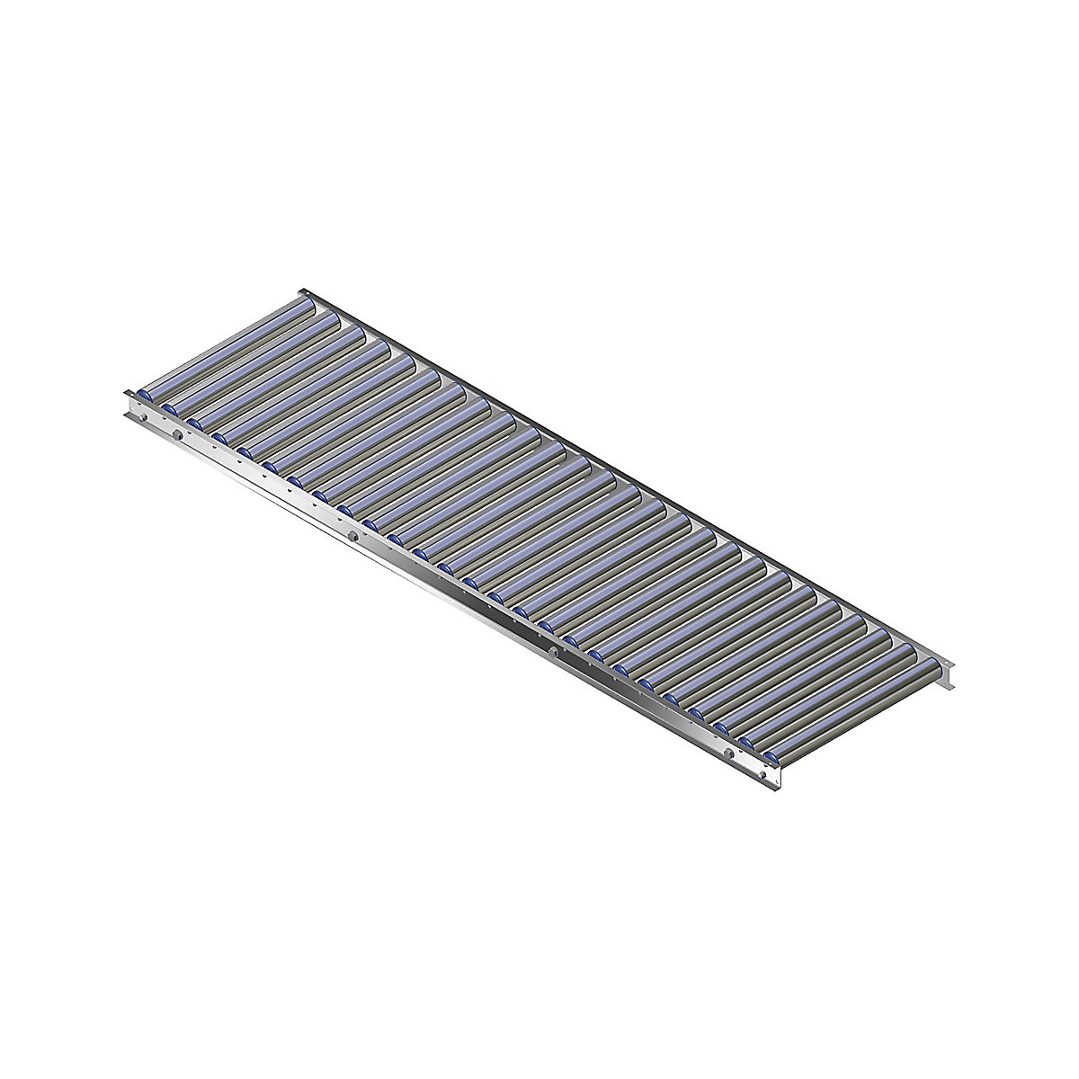 Vía de rodillos ligera, marco de aluminio con rodillos de aluminio – Gura, anchura de vía 500 mm, distancia entre ejes 75 mm, longitud 2,0 m-14