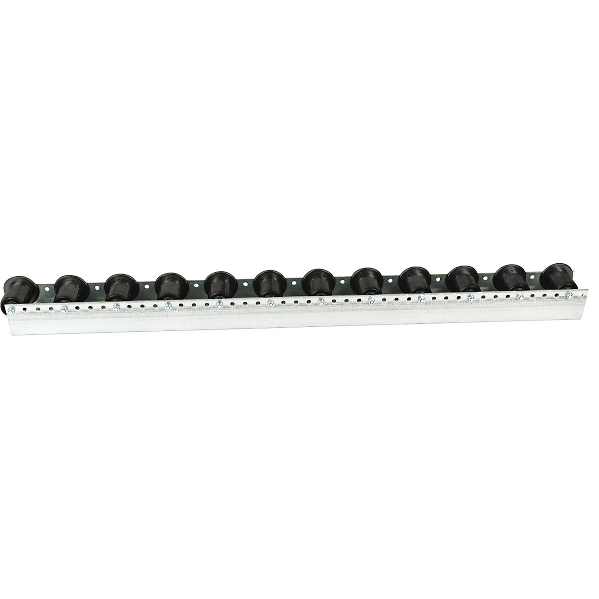Guia de rolos com rolos de friso, divisão 104 mm, Ø 50 mm, plástico, comprimento 1,2 m-1