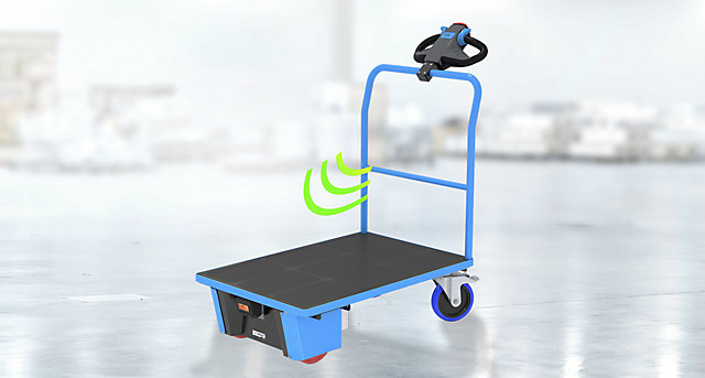 Electric drive for platform trolleys