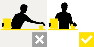 Indicações sobre o manuseamento de escadas ergonómico que poupa as costas wt$