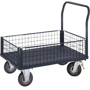 Tel &ouml;rg&uuml; panelli ve platformlu araba